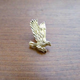 1985 Vintage 14K Gold Landing Eagle Charm Pendant - Attic and Barn Treasures