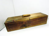 Vintage Birchwood Handmade Long Box with Lid - Attic and Barn Treasures
