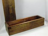 Vintage Birchwood Handmade Long Box with Lid - Attic and Barn Treasures