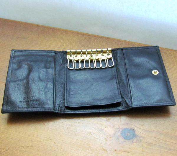 BUXTON Leather Key Wallet Key Holder for 4 Keys Vintage 
