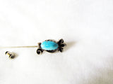 Vintage Turquoise and Silver Stick Pin - Attic and Barn Treasures