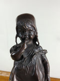 Vintage A Girl Juan Clara Sculpture Reproduction - Attic and Barn Treasures