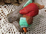 Vintage Owliver Owl and Squirrel Hallmark Ornament c. 1993 - Attic and Barn Treasures