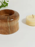 Ambrosia Maple Wood Hand Turned Tealight Holder - Attic and Barn Treasures