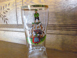 Vintage German Drinking Glass Boot Humorous Bad Weather Naughty - Attic and Barn Treasures