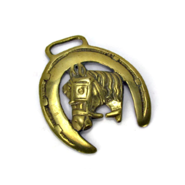 Brass Vintage Horse Head Silhouette Harness Medallion – Attic and Barn  Treasures