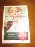 Vintage 1951 Coca Cola Ad You Taste Its Quality .... Wholesome - Attic and Barn Treasures