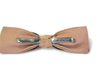 Vintage 1950s Brown Stripe and Black Bow Ties - set of 2 - Attic and Barn Treasures