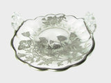 Silver City Flanders Folded Glass Nappy Dish Vintage - Attic and Barn Treasures