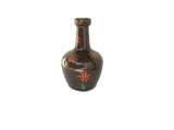 Vintage Glazed and Hand Painted Orange Sunflower Pottery Syrup Jug - Attic and Barn Treasures
