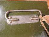 Vintage Army Green ASCO Metal Lock Box WITH Key - Attic and Barn Treasures