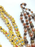 Three Vintage Necklaces for DIY Stone Metal Glass Beads - Attic and Barn Treasures