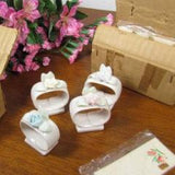 Vintage China Napkin Ring Place Card Holders for Wedding - Attic and Barn Treasures
