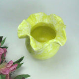 Vintage Yellow and White Splatter Shawnee Pottery Succulent Planter c. 1950s - Attic and Barn Treasures