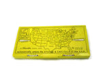 1960 Educator Pencil Case Featuring States and Capitals - Attic and Barn Treasures