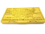 1960 Educator Pencil Case Featuring States and Capitals - Attic and Barn Treasures