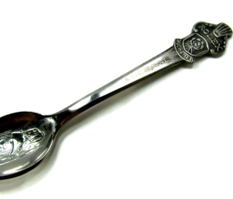 Vintage Rolex Bucherer Lucerne Switzerland Collectible Spoon - Attic and Barn Treasures