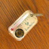 Vintage Gander Mountain Keyring with Compass and Thermometer c. 1970's - Attic and Barn Treasures