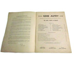 Vintage Gene Autry Sings Song Book c.1942 - Attic and Barn Treasures