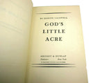 Vintage 1933 God's Little Acre by Erskine Caldwell Hard Cover - Attic and Barn Treasures
