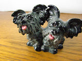 Vintage Goebel W. Germany Skye Terrier Figurine Black and Gray Twins - Attic and Barn Treasures
