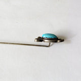 Vintage Turquoise and Silver Stick Pin - Attic and Barn Treasures