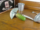 Vintage Kitchen Gadget Set Measuring Cup Strainer Melon Ball 4 Blade Chopper - Attic and Barn Treasures