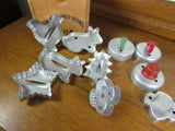 Vintage Tin Cookie and Biscuit Cutters Set of 10 - Attic and Barn Treasures