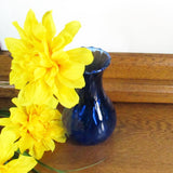 Cobalt Blue Optic Wave Vintage Vase - Attic and Barn Treasures