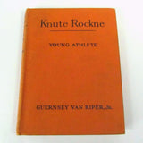 Vintage 1952 Knute Rockne Young Athlete Hard Cover book - Attic and Barn Treasures