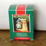 Vintage 1989 Mail Call Hallmark Ornament with Raccoon - Attic and Barn Treasures