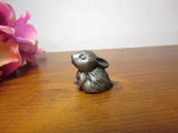 Vintage Bunny Rabbit Miniature in Fine Pewter by Hallmark - Attic and Barn Treasures