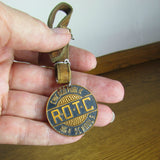 Vintage Chicago High School ROTC Luggage Tag - Attic and Barn Treasures