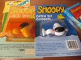 Vintage Snoopy Lot with Zebco Fishing Bobbers c. 1960s 1970s - Attic and Barn Treasures
