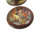 Vintage Snow White Round Metal Tin with Lid - Attic and Barn Treasures