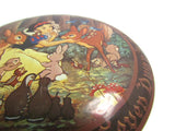 Vintage Snow White Round Metal Tin with Lid - Attic and Barn Treasures