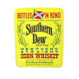 Vintage Southern Dew Kentucky Corn Whiskey Original 1950's Bottle Label - Attic and Barn Treasures