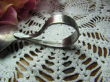 Vintage Oneida Loop Handle Toddler Spoon in Tudor Plate - Attic and Barn Treasures