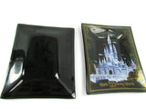 Vintage Walt Disney World Cinderella's Castle Curved Glass Trays - Attic and Barn Treasures