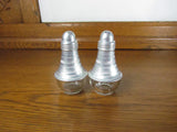 Vintage Glass and Aluminum Salt and Pepper Shakers - Attic and Barn Treasures