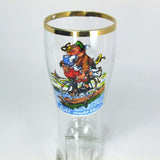 Vintage German Drinking Boot Stein Humorous Couple on Bicycle Love Makes You Blind - Attic and Barn Treasures