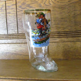 Vintage German Drinking Boot Stein Humorous Couple on Bicycle Love Makes You Blind - Attic and Barn Treasures