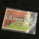Vintage Paper Blackhawk Ginger Ale Label - Attic and Barn Treasures