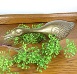 Vintage Brass Standing Duck Statue - Attic and Barn Treasures