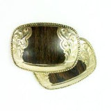 Gold Tone Vintage Cowboy Belt Buckle Blanks c. 1970s - Attic and Barn Treasures