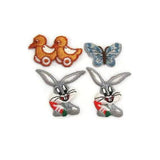 Vintage Sew On Applique Lot Bugs Bunny Floral Ducks - Attic and Barn Treasures