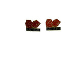 Las Vegas Vintage Red and Gold Dice Lapel or Hat Pins - Attic and Barn Treasures
