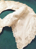 Vintage Double Layer Ladies Detachable Cotton Collar - Attic and Barn Treasures