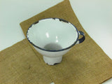 Vintage White and Blue Enamel Canning Funnel - Attic and Barn Treasures