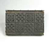 Antique Carved Geometric Textile Print Stamp - Attic and Barn Treasures